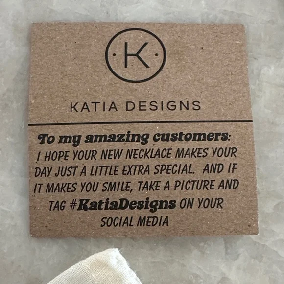 Katia Designs Black and Pink Pendant Necklace - Picture 8 of 8